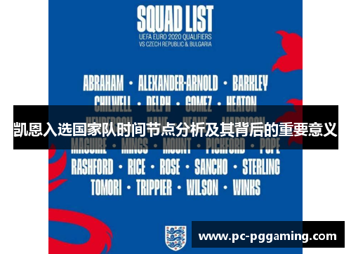 凯恩入选国家队时间节点分析及其背后的重要意义 凯恩入选国家队时间节点分析及其背后的重要意义